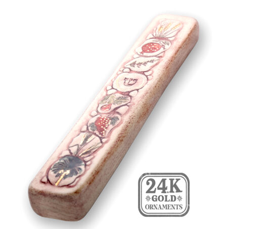 MEZUZAH THE SEVEN SPECIES - Hand made ceramic